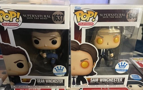 SAM AND DEAN WINCHESTER FUNKO POPS #1637/#1644 SUPERNATURAL ( FUNKO EXCLUSIVES)