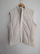 Zara Cream Puffer Vest Padded Gilet Bodywarmer - Size m
