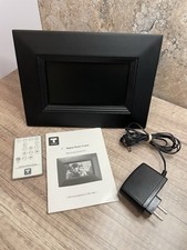 TruTech 7 Digital Photo Frame Black With Remote, Power Cord, Audio, And Manual