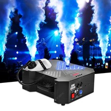 Used 1500w Vertical Fog Machine Remote DMX Control for Halloween DJ Club