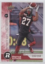 2018 Upper Deck CFL Red 110/150 Sherrod Baltimore #131 r6v