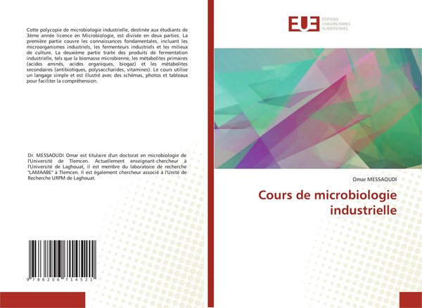 Cours De Microbiologie Industrielle Omar Messaoudi Taschenbuch FranzöSisch 2024-image