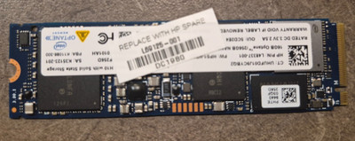Intel Optane H10 16GB + 256GB NVMe M.2 SSD HBRPEKNX0101AH HP L48337-001