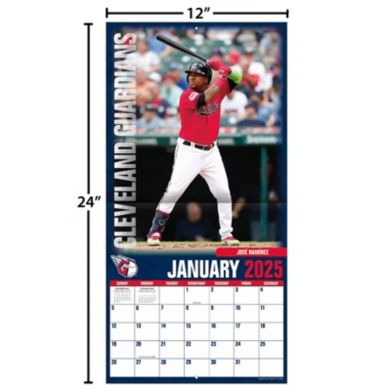 Cleveland  Baseball 2026  Team Wall Calendar