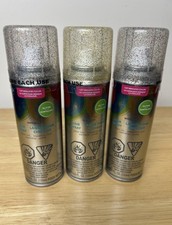 Glitter Temporary Spray Hair Color Shampoo Out Festival Lot/3 Silver Gold