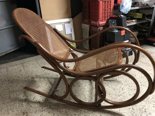 ANTICA POLTRONA A DONDOLO THONET 7027 SEDIA FAGGIO LEGNO CURVATO BENT WOOD  800 | eBay