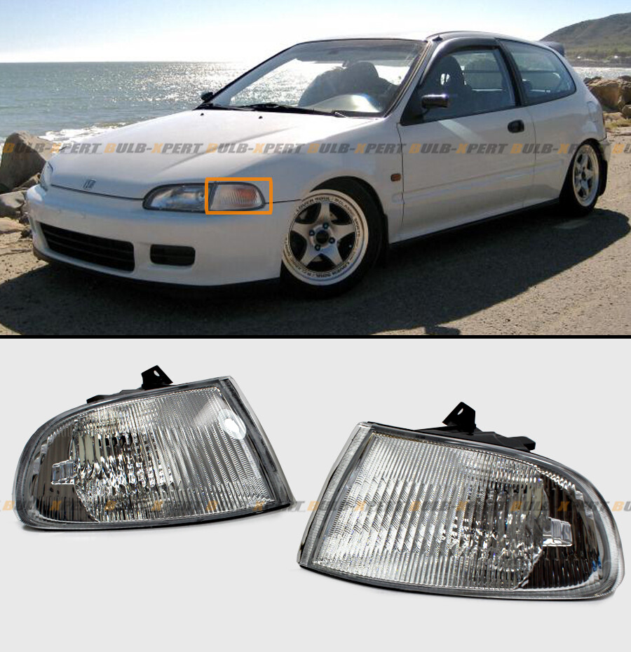 FOR 1992-95 HONDA CIVIC 2/3 DOOR EG JDM EURO CORNER LAMP SIGNAL