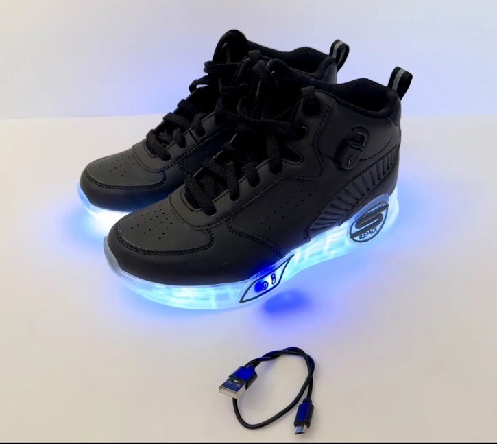 Skechers Boys S-Lights Remix Light-Up Big kids 3-5 Years Old Shoes Size 11