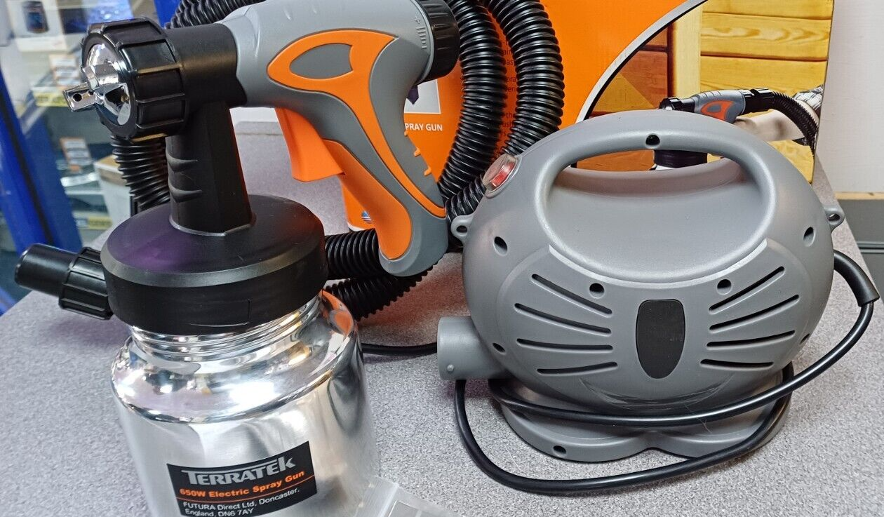 TERRATEK SPRAY GUN WALL & FENCE PAINT SPRAYER eBay
