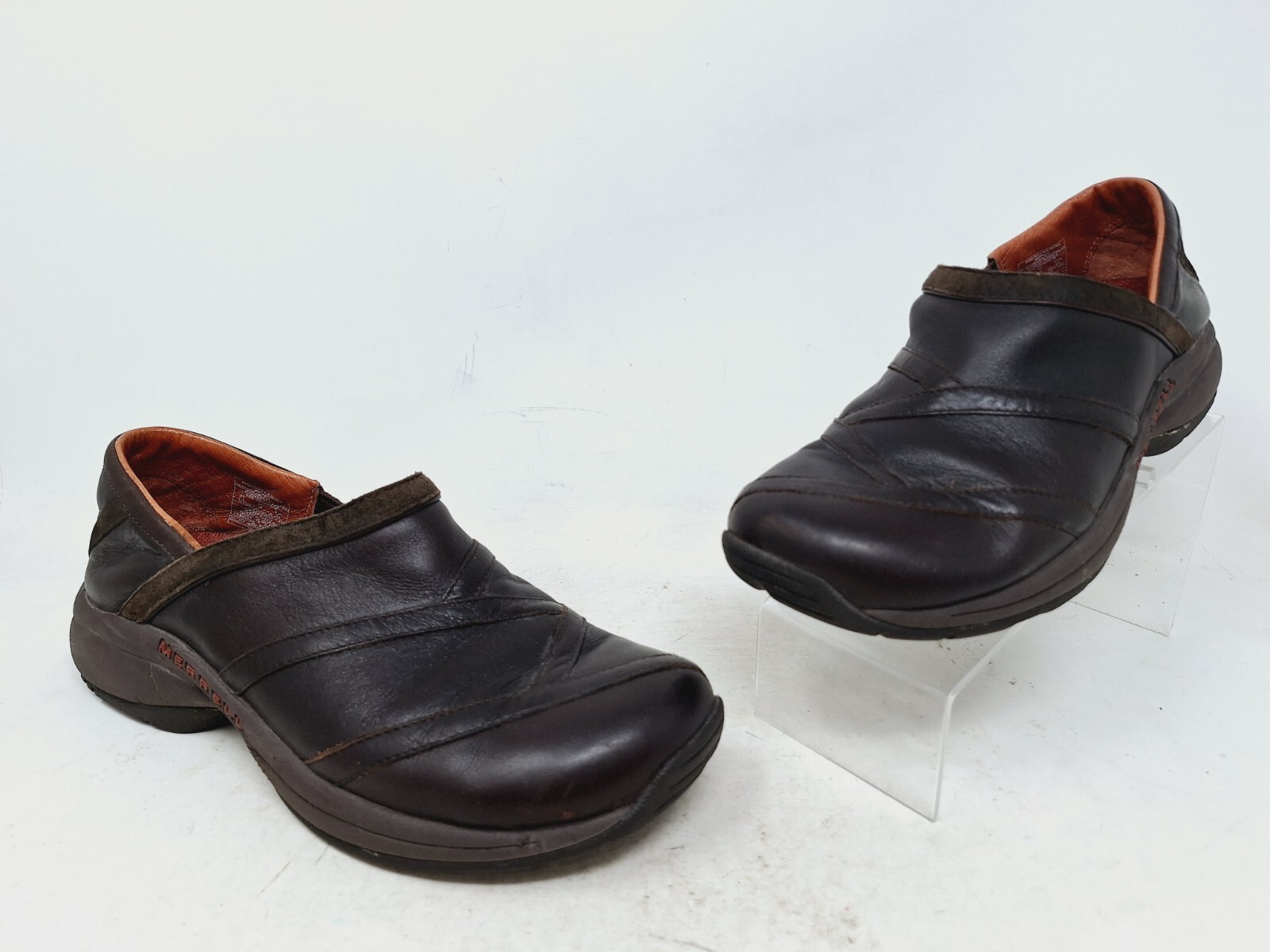 Zoccoli Merrell Primo Patch Donna Taglia 7 5 J63796 Bug Marrone Scarpe Comode Slip On