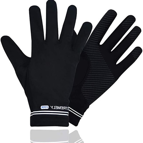 MTB Bike Sports UPF50+ Sun Gloves BLACK 