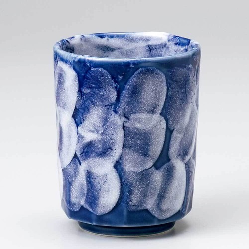 SUSHI Yunomi Mino ware Japanese green tea cup Large size Ao Shino diamond Japan - Picture 3 of 24