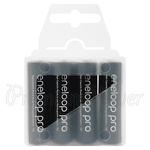 Panasonic Eneloop PRO AA batteries 2500 mAh Rechargeable Ni-MH BK-3HCDE x 4 8 12 - Picture 2 of 4