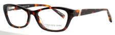 JONES NEW YORK J226 Tortoise Womens Semi Cat Eye Petite Eyeglasses 50-15-135 D