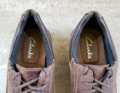 Clarks Mens Doby Brown Leather Lace Up Dress Shoes Size 11.5‎ M s-l400.jpg main image 3