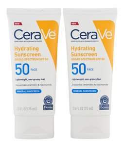 cerave mineral sunscreen lotion spf 50 face lotion with zinc oxide