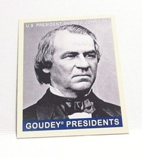 2008 UD Goudey Presidents ANDREW JOHNSON #249