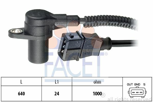Facet Kurbelwellensensor FüR Iveco Daily Iii; Citroen Jumper; Peugeot Boxer-image