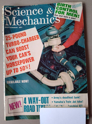 Science and Mechanics Magazine Car Repair Vintage Volume 37 No 9 September 1966