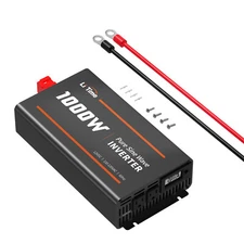 LiTime 1000W Pure Sine Wave Inverter 12V DC to 120V AC Converter for RV Truck