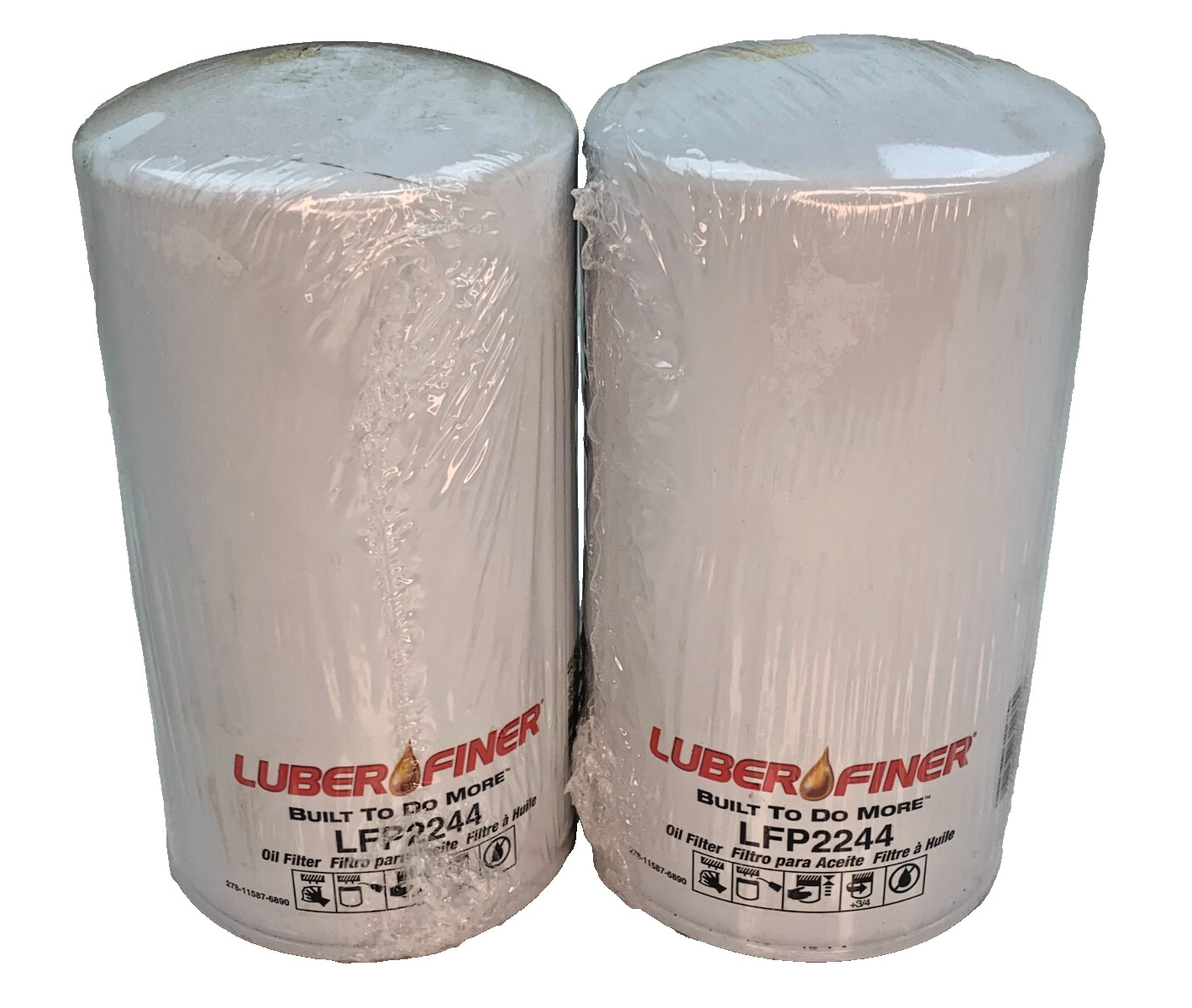(2 PACK)  Luber-Finer LFP2244 Oil Filter