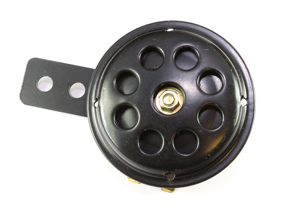 Hupe Raven schwarz 12 Volt für Harley Davidson Ducati Cagiva BMW