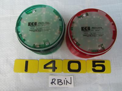 PATLITE LU7-E 24VDC STROBE LIGHT-1-RED/1-GREEN   LOT OF 2