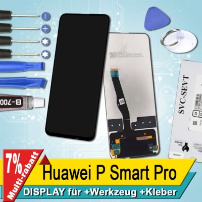 Display Für Huawei P Smart Pro Bildschirm Service Pack Schwarz+