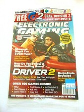 ELECTRONIC GAMING MONTHLY 2000 #128 DRIVER 2 GRAN TURISMO POSTER NEW SEALED