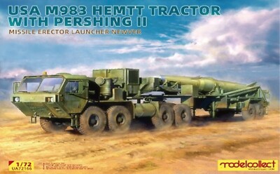 MODELCOLLECT MODELS 1:72 SCALE M983 HEMTT & Pershing II KIT #72166~NEW in BOX