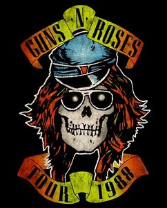 GUNS-N-039-ROSES-cd-cvr-APPETITE-1988-TOUR-Axl-Skull-Official-SHIRT-XL-new