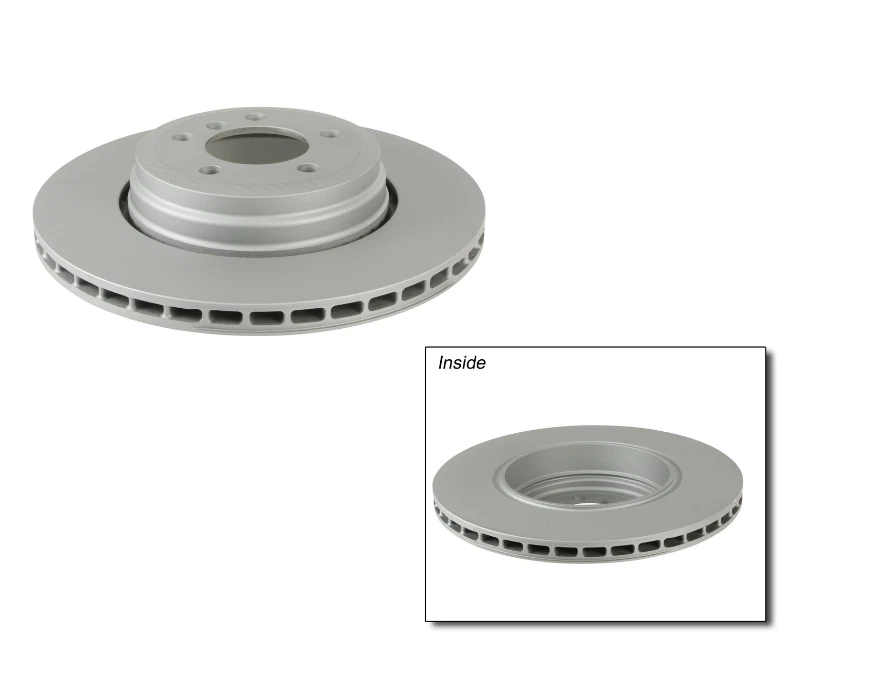 Rotores de freno traseros con pastillas de freno y sensor para 02-05 BMW 745i,745Li,760i,760Li Foto 3 de 4