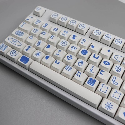Mechanical Keyboard Keycaps PBT XDA Keycap for 61/87/104/108 Layout Keycap Set