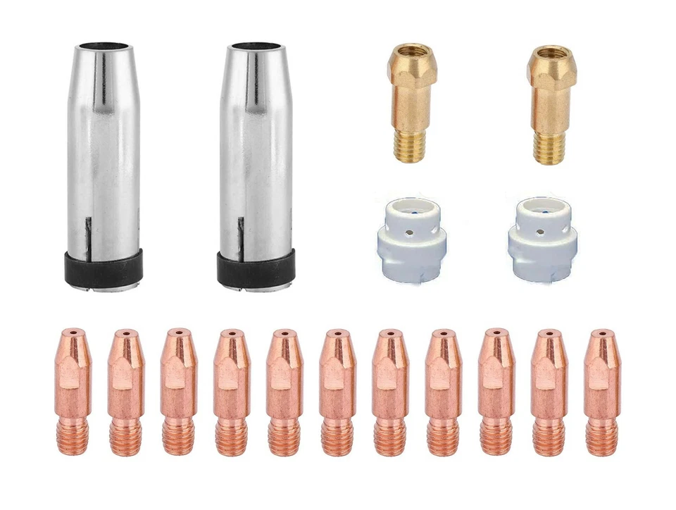 EDDYWELD Contact Tip, Nozzle, Diffuser & Parts Kit fit Eastwood Mig 250 Welder 20279 MB