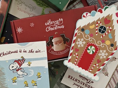 150+  CHRISTMAS/XMAS/HOLIDAY GREETING CARDS   LARGE VARIEY LOT   NEW W/ENV/PKGS!