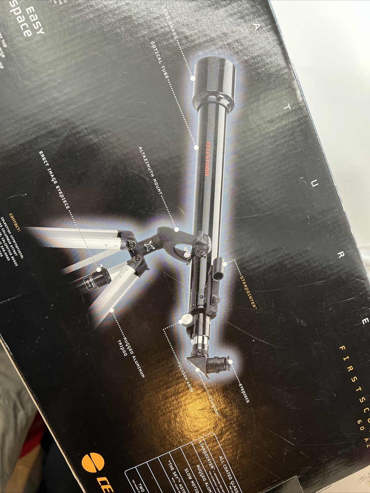 Celestron FirstScope 60 AZ 60mm Refractor Telescope for sale online | eBay