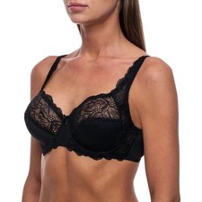Minimizer Plus Size Sheer Lace Unlined Comfort Full Coverage Sleep Figure Bra