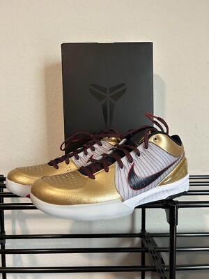 NIKE KOBE IV PROTRO US OLYMPIC GOLD MEDE BASKETBALL SHOES SIZE 12.5