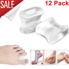12 Pack Silicone Toe Separators - Pedicure Accessories for Bunion  Relax