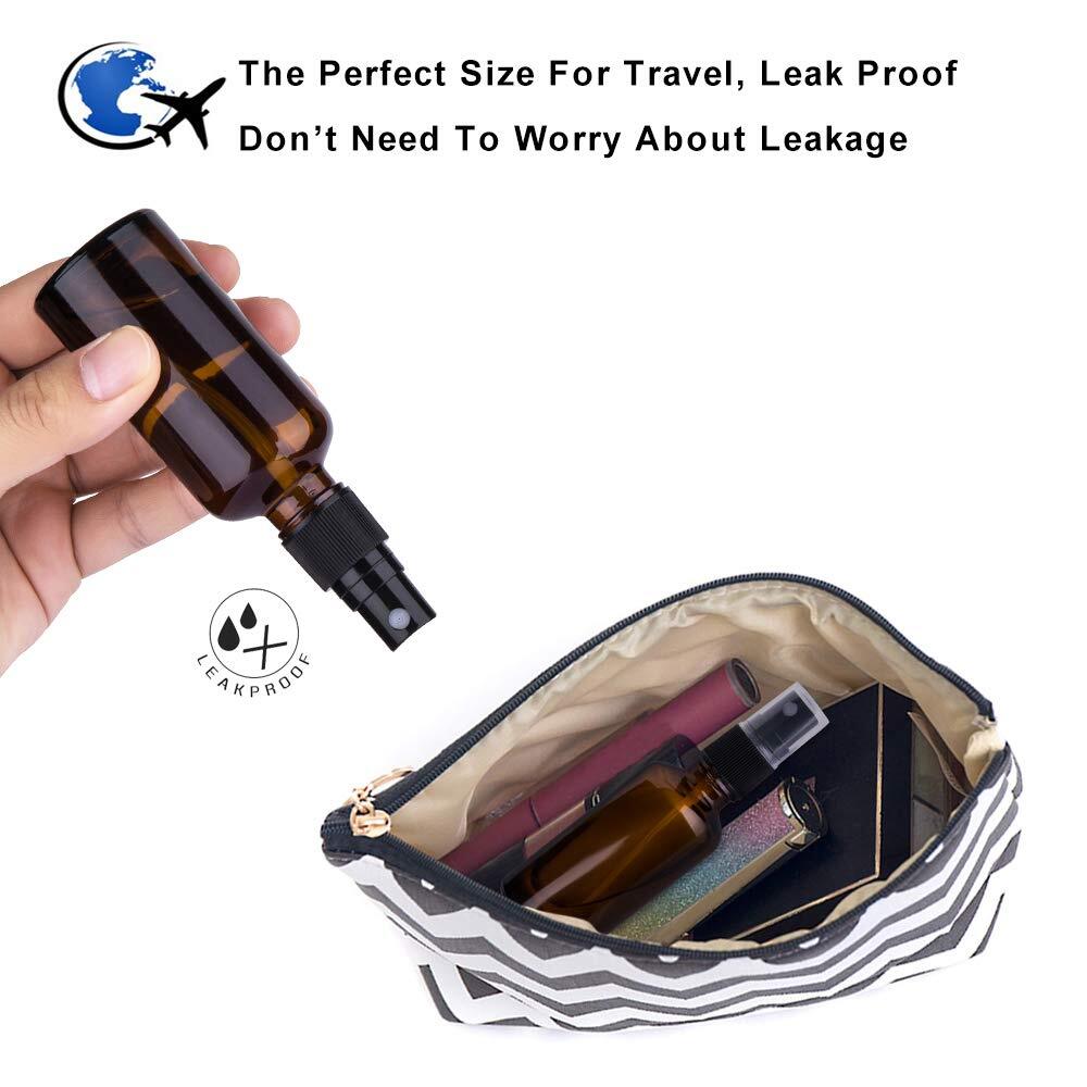 Small Glass Spray Bottles for Oil, Hair, Plants Water Empty Fine Mist Refillable