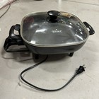 Rival Electric Skillet 11" Black Non-Stick S11P with Glass Lid & Power Cord HLBN