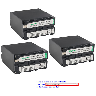 Kastar Replacement Battery for Sony NP-F990 NPF990 & Sony NEX-FS100 PXW-Z150
