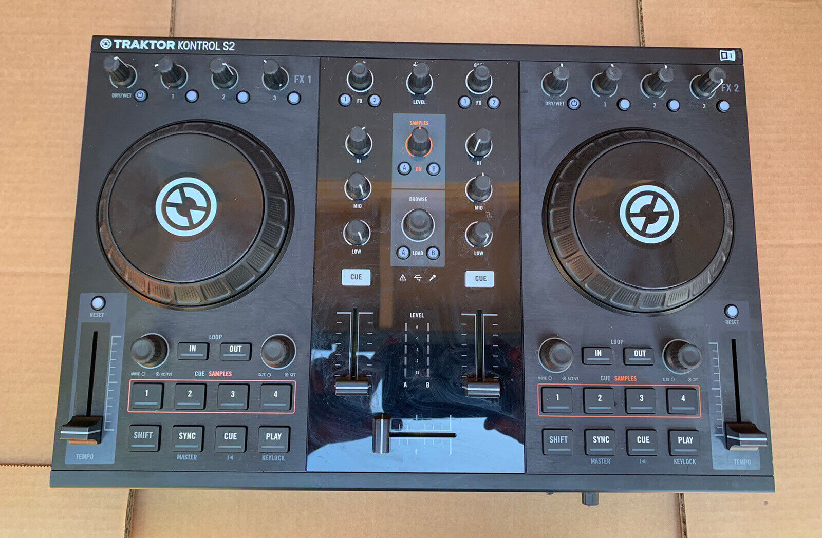 AS IS!! Native Instruments Traktor Kontrol S2 MK1 DJ Controller