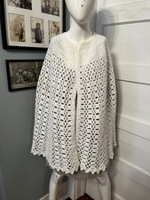 Vintage Handmade Crochet Shawl