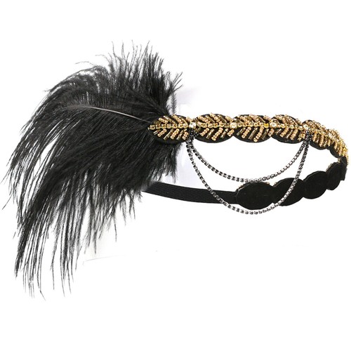 Flapper Headband Carnival Party Headband Bling Headpiece Hair Ornament