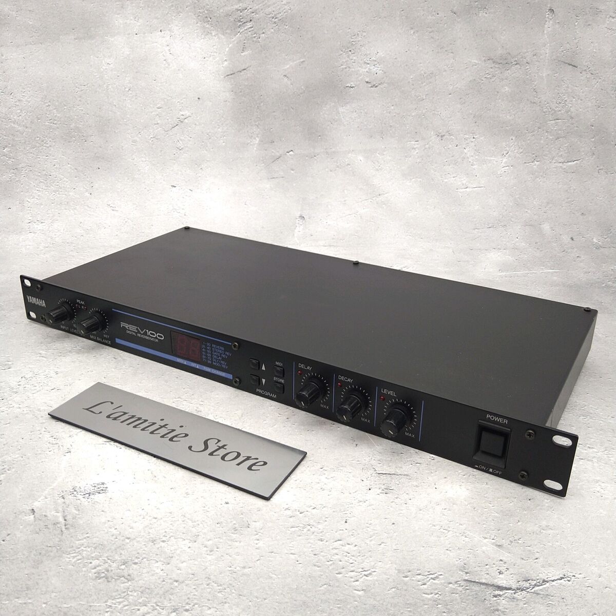 Yamaha REV100 Digital Reverberator Reverb Rack Effects Yamaha REV100 Digital Reverberator Reverb Rack Effects