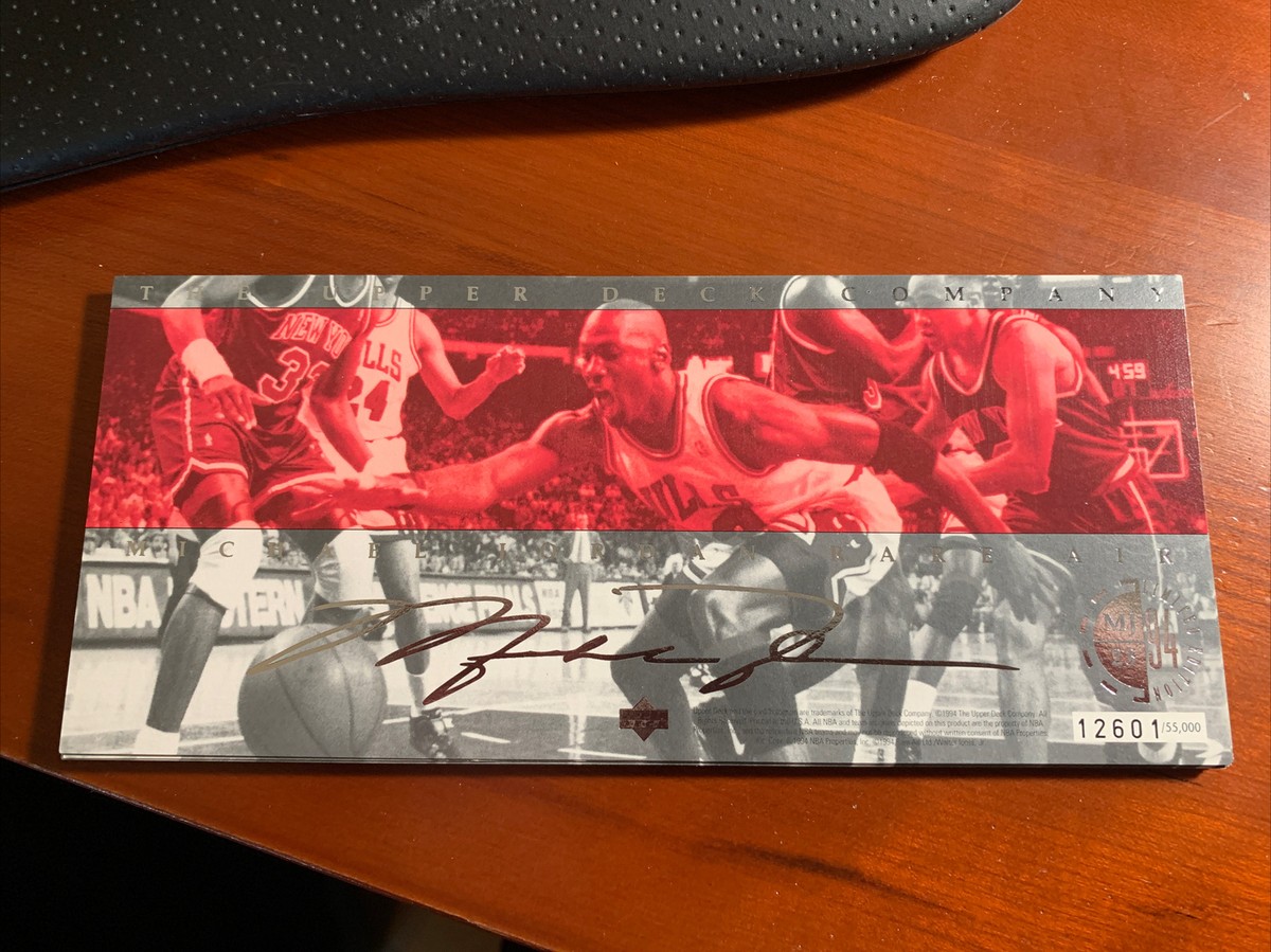 1994 Upper Deck Basketball Michael Jordan Rare Air Jumbo 3.5 1994 Upper Deck Basketball Michael Jordan Rare Air Jumbo 3.5