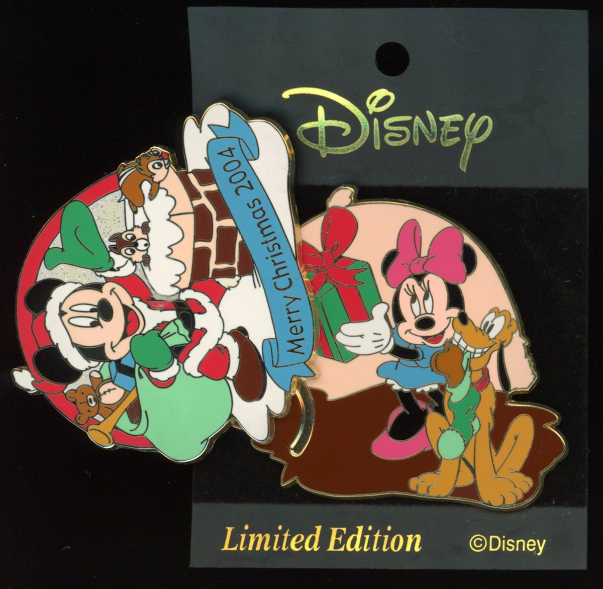 Japan M&P Christmas 2004 Santa Mickey's Delivery LE 900 Disney Pin