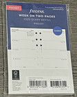 2025-Calendar Diary Refill Pocket Size Week-to-View White Paper English 68221