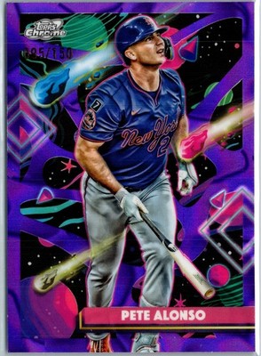 2025 Pete Alonso | 2025 Topps Chrome Cosmic Purple Nebula | SN #/150